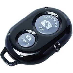 Blk Wireless Remote Control Camera Shutter Button iPhone Android Smartphones NEW